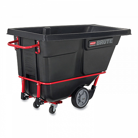 1 cu yd BRUTE Rotomolded Tilt Truck, 2,100 lb Capacity, Black (1316BLA)