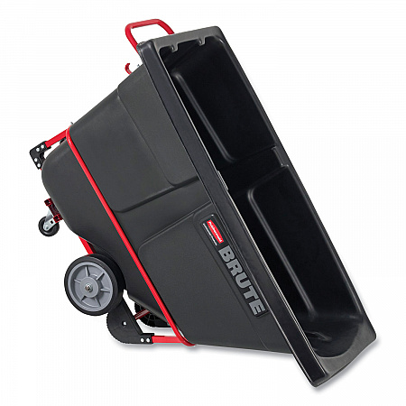 1 cu yd BRUTE Rotomolded Tilt Truck, 2,100 lb Capacity, Black (1316BLA)