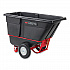 1.5 cu yd BRUTE Rotomolded Towable Tilt Truck, 2,100 lb Capacity, Black (102641BLA)