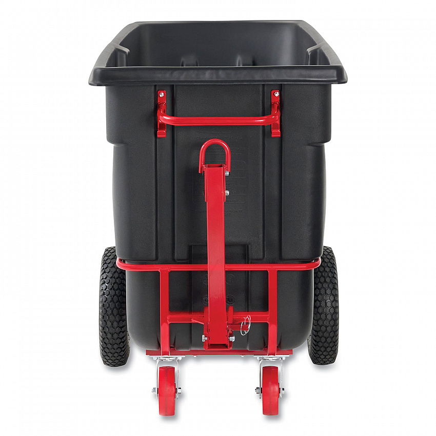 1.5 cu yd BRUTE Rotomolded Towable Tilt Truck, 2,100 lb Capacity, Black (102641BLA)