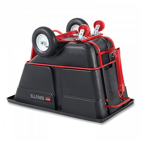 1.5 cu yd BRUTE Rotomolded Towable Tilt Truck, 2,100 lb Capacity, Black (102641BLA)