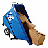 BRUTE Rotomolded Recycling Tilt Truck, 1 cu yd, 1,250 lb Capacity, Plastic/Steel Frame, Blue (2089826)