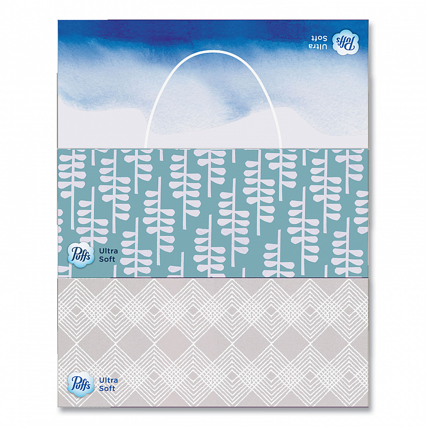 Ultra Soft Facial Tissue, 2-Ply, White, 124 Sheets/Box, 6 Boxes/Pack, 4 Packs/Carton (35554)