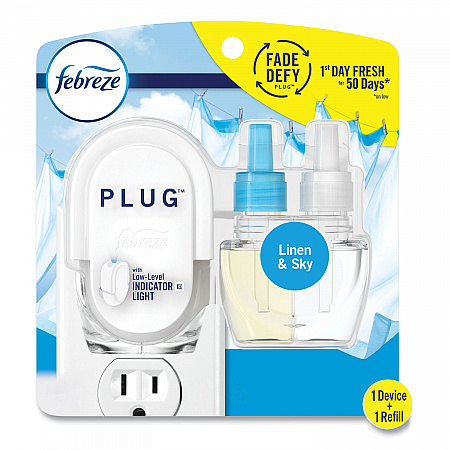 PLUG Air Freshener Warmer Start Kit, 6.54 x 2.99 x 5.98, Clear/White, 4/Carton (68235)
