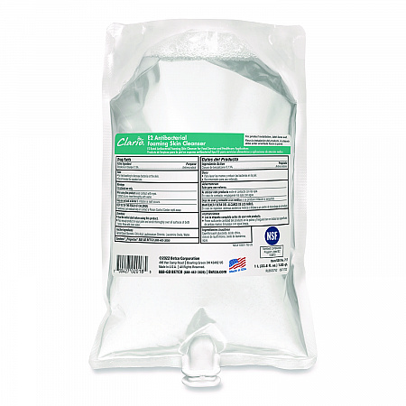 E2 Antibacterial Foaming Skin Cleanser Refill, Fragrance-Free, 1,000 mL, 6/Carton (7172900)