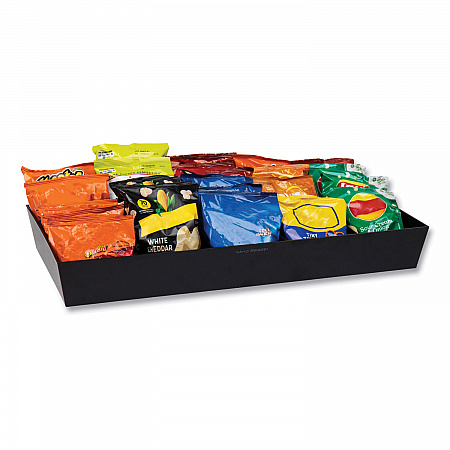 Anchor Collection 5-Compartment Snack Organizer, 12 x 24 x 3.25, Black (SNACKORGTBLK)