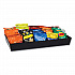 Anchor Collection 5-Compartment Snack Organizer, 12 x 24 x 3.25, Black (SNACKORGTBLK)