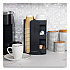 Anchor Collection 8-Compartment Coffee Cup, Lid, and Condiment Carousel Countertop Organizer, 8 x 8 x 12, Black (CUPOSPINBLK)