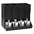 Anchor Collection 4-Compartment Single Serve Pod Countertop Dispenser, 14.25 x 9 x 12.15, Black (CPODBKBLK)