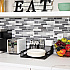 Network Collection Utensil, Napkin and Plate Countertop Organizer, 11.5 x 14.75 x 5.5, Metal, Black (PSNAMESHBLK)