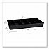 Anchor Collection 5-Compartment Snack Organizer, 12 x 24 x 3.25, Black (SNACKORGTBLK)