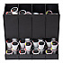 Anchor Collection 4-Compartment Single Serve Pod Countertop Dispenser, 14.25 x 9 x 12.15, Black (CPODBKBLK)