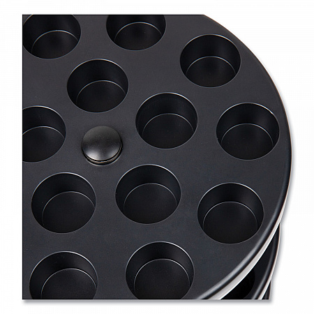 Anchor Collection 3-Tier Single Serve Pod Carousel Countertop Organizer, 9.5 x 9.5 x 11.75, Black (PODSUS45BLK)