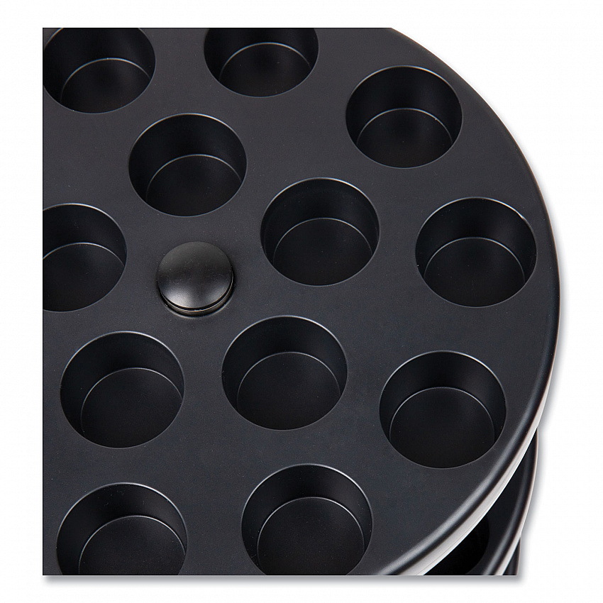 Anchor Collection 3-Tier Single Serve Pod Carousel Countertop Organizer, 9.5 x 9.5 x 11.75, Black (PODSUS45BLK)
