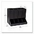 Anchor Collection 4-Compartment Single Serve Pod Countertop Dispenser, 14.25 x 9 x 12.15, Black (CPODBKBLK)