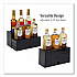 Mind Reader Foundation Collection 9-Compartment Nested Syrup Countertop Bottle Organizer, 12.5 x 5 x 7, Black (SYRUPH9BLK)