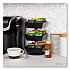 Anchor Collection 3-Tier 12-Compartment Tea and Condiment Carousel Countertop Organizer, 6.75 x 6.75 x 11.5, Black (TEASWIV3TBLK)