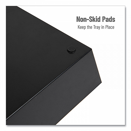 Anchor Collection 5-Compartment Snack Organizer, 12 x 24 x 3.25, Black (SNACKORGTBLK)
