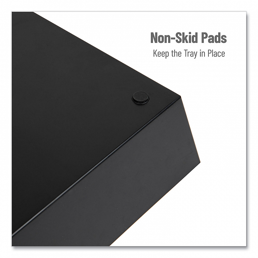 Anchor Collection 5-Compartment Snack Organizer, 12 x 24 x 3.25, Black (SNACKORGTBLK)