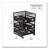 Network Collection 5-Compartment Tea Countertop Organizer, 6.75 x 7 x 10, Black (MMTDR5BLK)