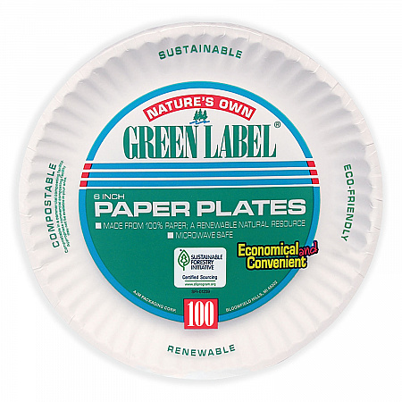 White Paper Plates, 6