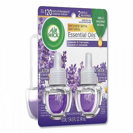 Scented Oil Refill, Lavender and Chamomile, 0.67 oz, 2/Pack, 6 Packs/Carton (78473CT)