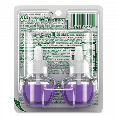 Scented Oil Refill, Lavender and Chamomile, 0.67 oz, 2/Pack, 6 Packs/Carton (78473CT)