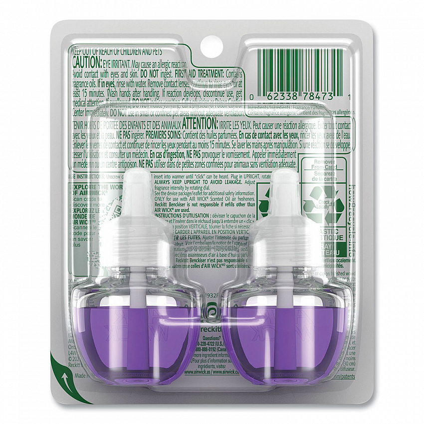 Scented Oil Refill, Lavender and Chamomile, 0.67 oz, 2/Pack (78473PK)