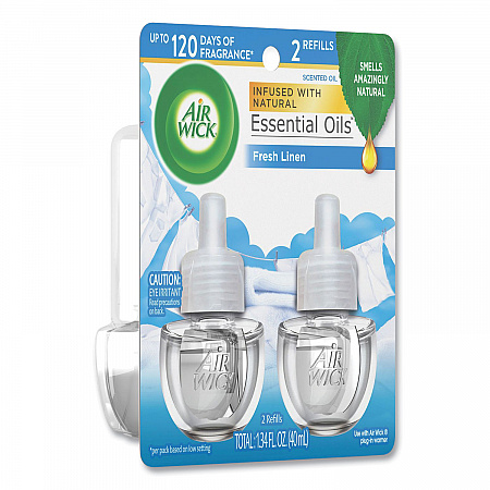 Scented Oil Refill, Fresh Waters, 0.67 oz, 2/Pack, 6 Pack/Carton (79717CT)