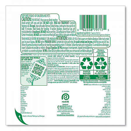 Scented Oil Refill, Fresh Waters, 0.67 oz, 2/Pack, 6 Pack/Carton (79717CT)
