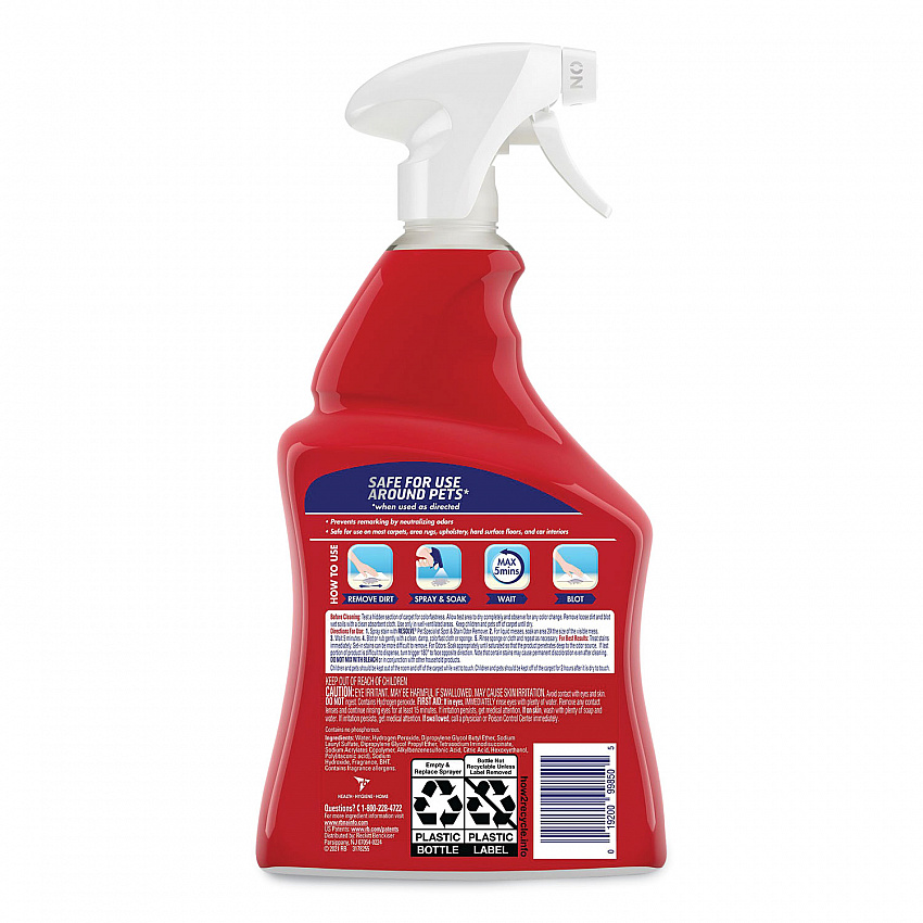 Pet Specialist Stain and Odor Remover, Citrus Scent, 32 oz Trigger Spray Bottle, 12/Carton (99850CT)