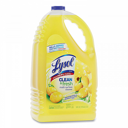 Clean and Fresh Multi-Surface Disinfectant Cleaner, Sparkling Lemon and Sunflower Essence, 144 oz Bottle (77617EA)