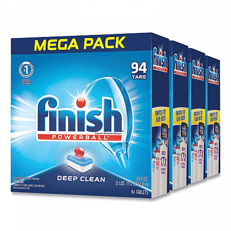 Powerball Dishwasher Tabs, Fresh Scent, 94/Box (97330)