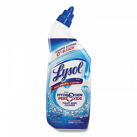 Toilet Bowl Cleaner with Hydrogen Peroxide, Ocean Fresh Scent, 24 oz Angle-Neck Bottle, 9/Carton (98011)