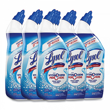 Toilet Bowl Cleaner with Hydrogen Peroxide, Ocean Fresh Scent, 24 oz Angle-Neck Bottle (98011EA)