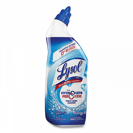 Toilet Bowl Cleaner with Hydrogen Peroxide, Ocean Fresh Scent, 24 oz Angle-Neck Bottle (98011EA)
