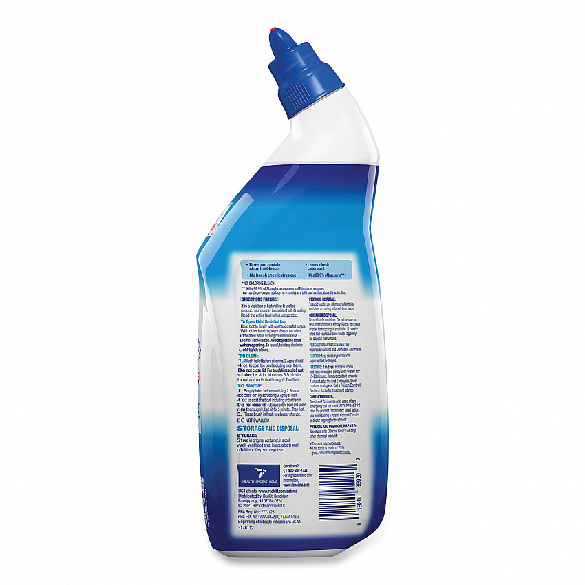 Toilet Bowl Cleaner with Hydrogen Peroxide, Ocean Fresh Scent, 24 oz Angle-Neck Bottle (98011EA)