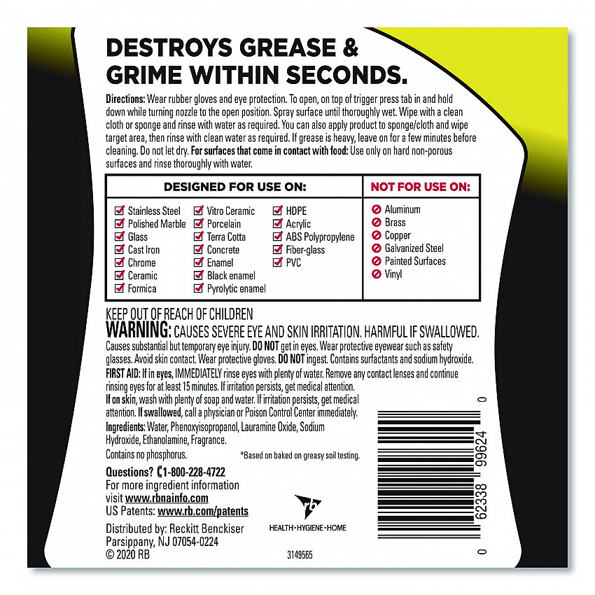 Heavy Duty Cleaner Degreaser, 32 oz Spray Bottle, 6/Carton (99624)