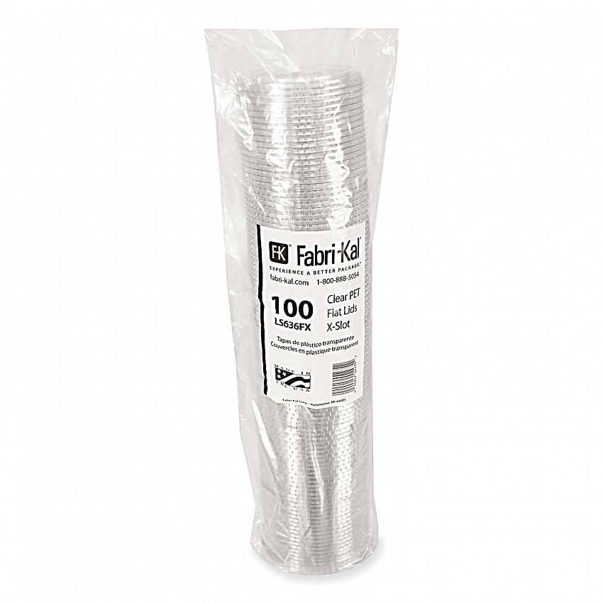 Greenware Cold Drink Lids, X-Slot, Fits 12 oz to 20 oz Cold Cup, Plastic, Clear, 1,000/Carton (LS636FX)