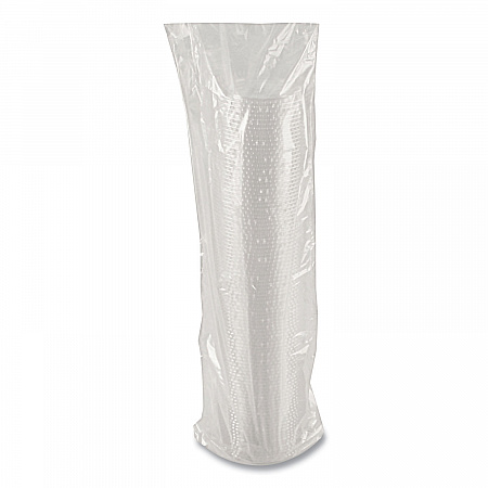 Greenware Cold Drink Lids, X-Slot, Fits 12 oz to 20 oz Cold Cups, Plastic, Clear, 1,000/Carton (LKC1220FX)