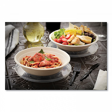 EarthChoice Fiber-Blend Bagasse Dinnerware, Bowl, Sugarcane, 32 oz, Natural, 400/Carton (YMC508BWL32P)