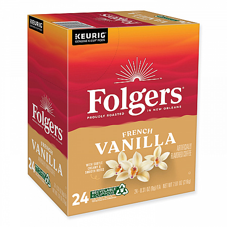 French Vanilla Coffee K-Cups, 24/Box (6661)