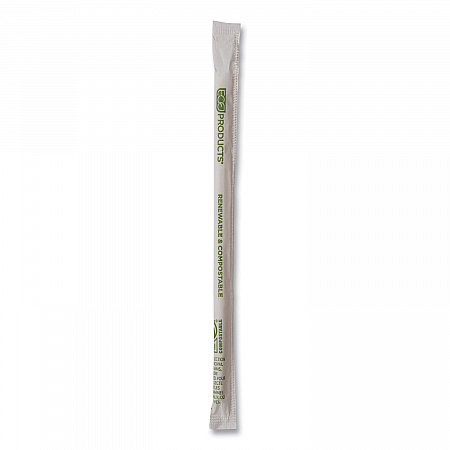 Renewable and Compostable PHA Straws, 7.75