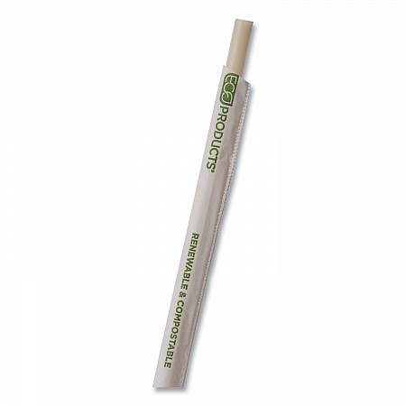 Renewable and Compostable PHA Straws, 10.25