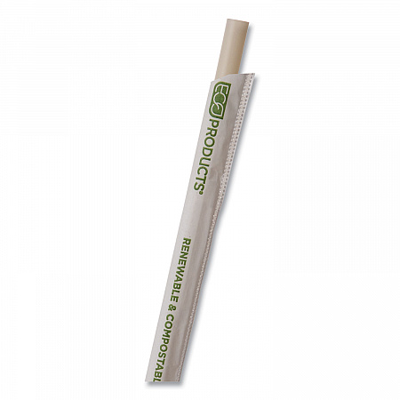 Renewable and Compostable PHA Straws, 7.75