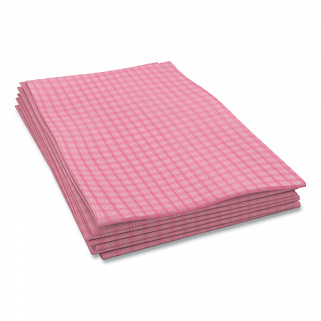 Tuff-Job Foodservice Towels, 12 x 24, Pink/White, 200/Carton (W900)