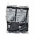 Insulated Foam Hinged Lid Containers, 3 Compartments, 7.96 x 3.2 x 8.36, Black, 200/Carton (85HTB3R)
