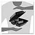 Insulated Foam Hinged Lid Containers, 3 Compartments, 7.96 x 3.2 x 8.36, Black, 200/Carton (85HTB3R)