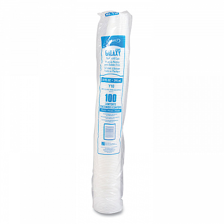Galaxy Translucent Cups, 10 oz, Plastic, 100/Pack (Y10PK)