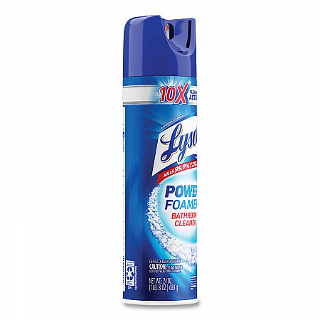 Power Foam Bathroom Cleaner, Unscented, 24 oz Aerosol Spray (02569)